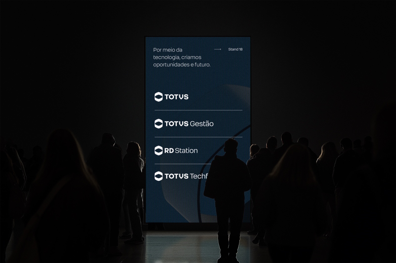 Painel digital do mesmo desdobramento de campanha.